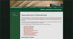 Desktop Screenshot of chemotherapie.info-haarausfall.com