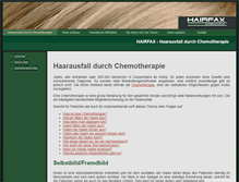 Tablet Screenshot of chemotherapie.info-haarausfall.com